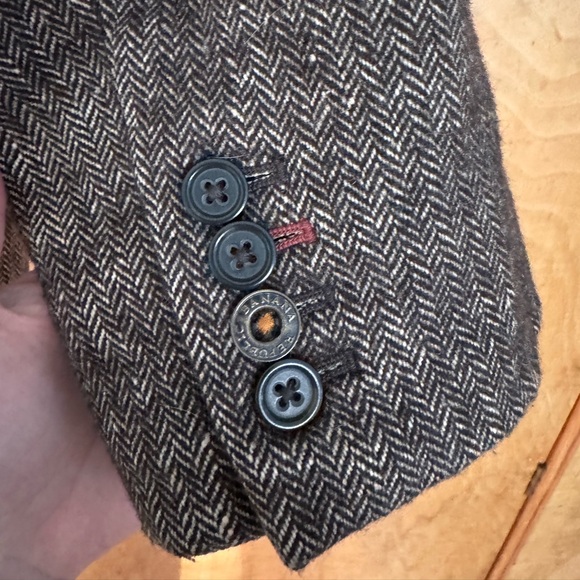 Banana Republic Herringbone Single Breasted Tweed Blazer - Picture 4 of 8